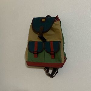 Unissx Water Repellent Multi Color Backpack 11” x 14” x 6” approximately